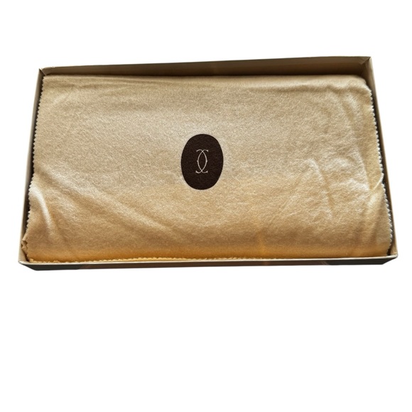 Vintage CARTIER Burgundy Leather Clutch w/ box and dust cover - Picture 6 of 6